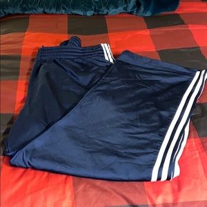 ADIDAS CLASSIC STRIPED TRACK PANT IN NAVY BLUE